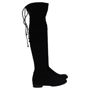 Stuart Weitzman Lowland Over-The-Knee Boots in Black Suede